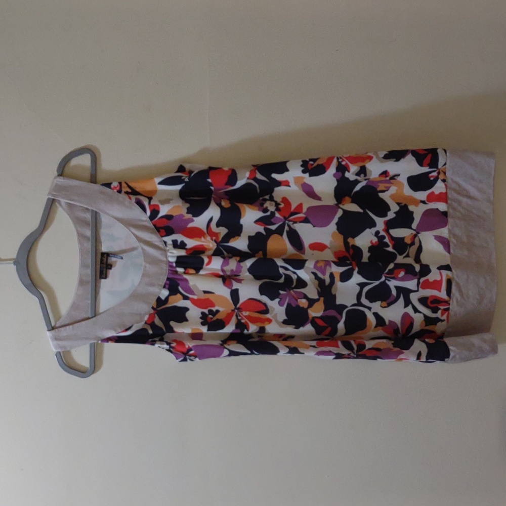 John and Jane Tunic Floral Pattern Sleeveless Dress